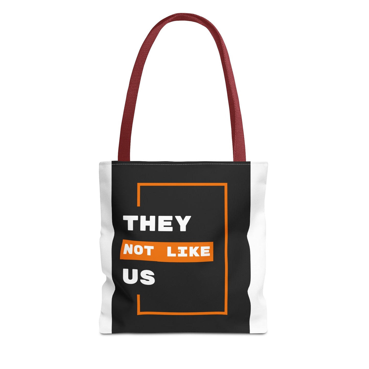 Carry Confidence. They Not Like Us. Bold Statement Tote Bag - Unique Graphic Design for Everyday Use, Gift for Friends, Shopping Bag, Eco-Friendly, Fun Quote