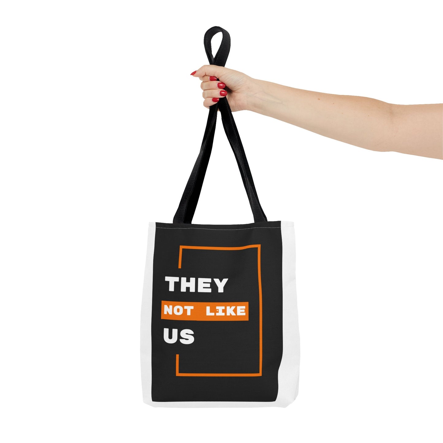 Carry Confidence. They Not Like Us. Bold Statement Tote Bag - Unique Graphic Design for Everyday Use, Gift for Friends, Shopping Bag, Eco-Friendly, Fun Quote