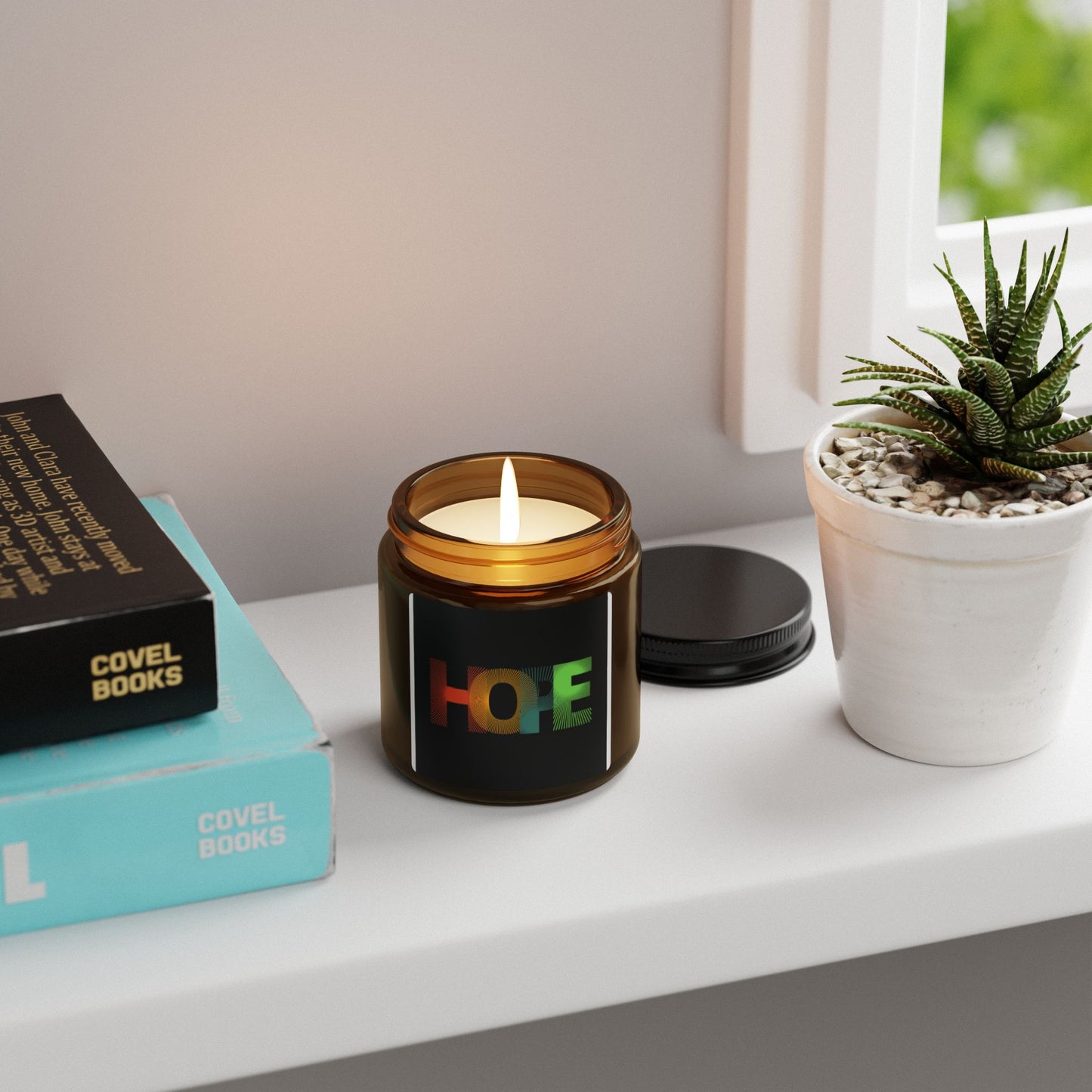 "Light the Flame. Hold the Hope." Scented Soy Candle - Hope Inspired Aromatherapy, Eco-Friendly Gift, Relaxation Essential, Home Decor, Candlelit Evenings, Gift for Holidays