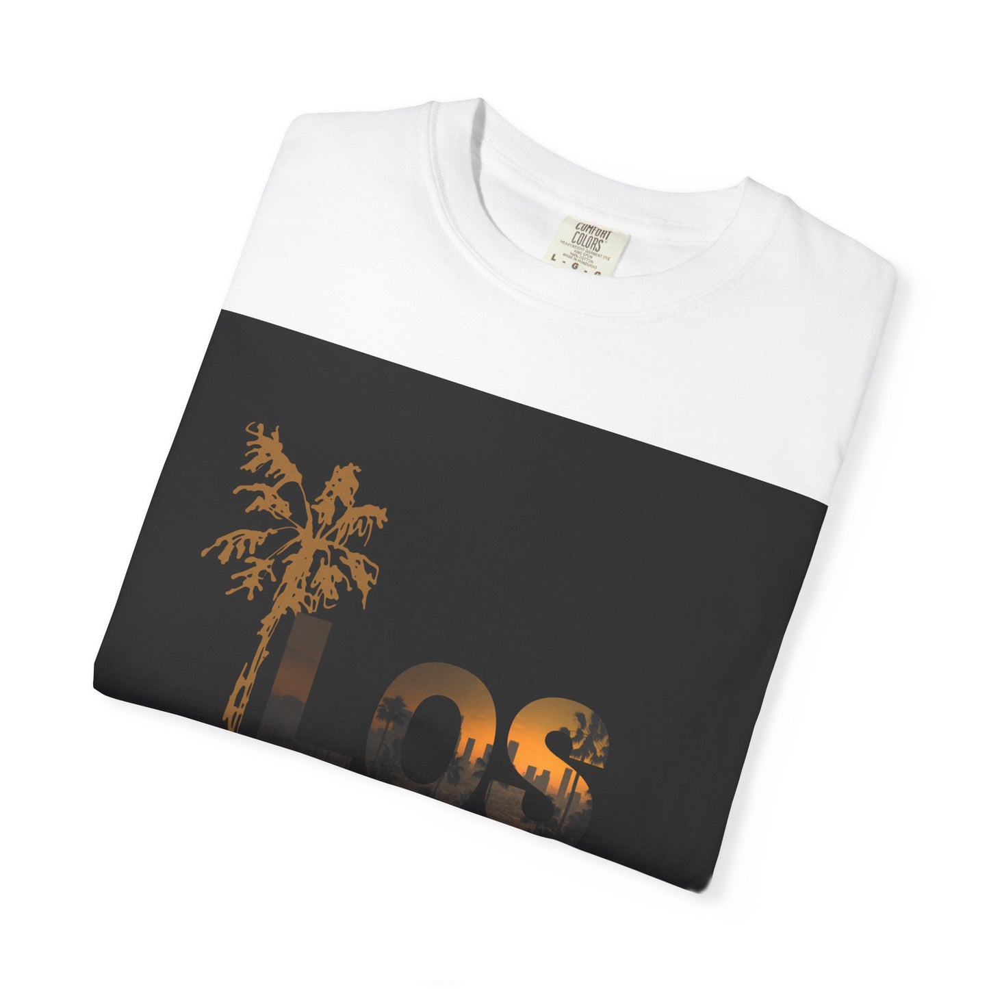 "L.A. Born. One of One. They Not Like Us." Los Angeles Sunset T-Shirt, Unisex Garment-Dyed Tee, Vacation Wear, Travel Souvenir, Beach Vibes, Casual Style