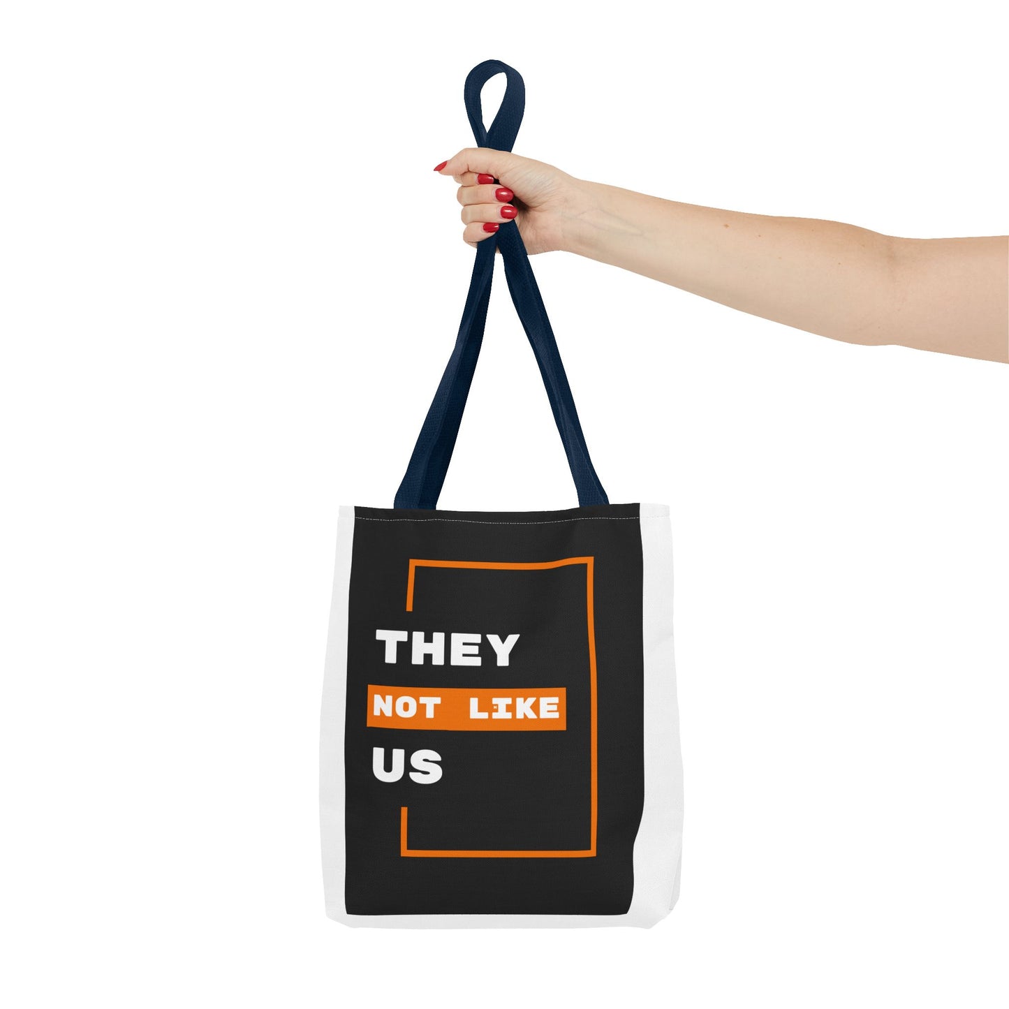 Carry Confidence. They Not Like Us. Bold Statement Tote Bag - Unique Graphic Design for Everyday Use, Gift for Friends, Shopping Bag, Eco-Friendly, Fun Quote