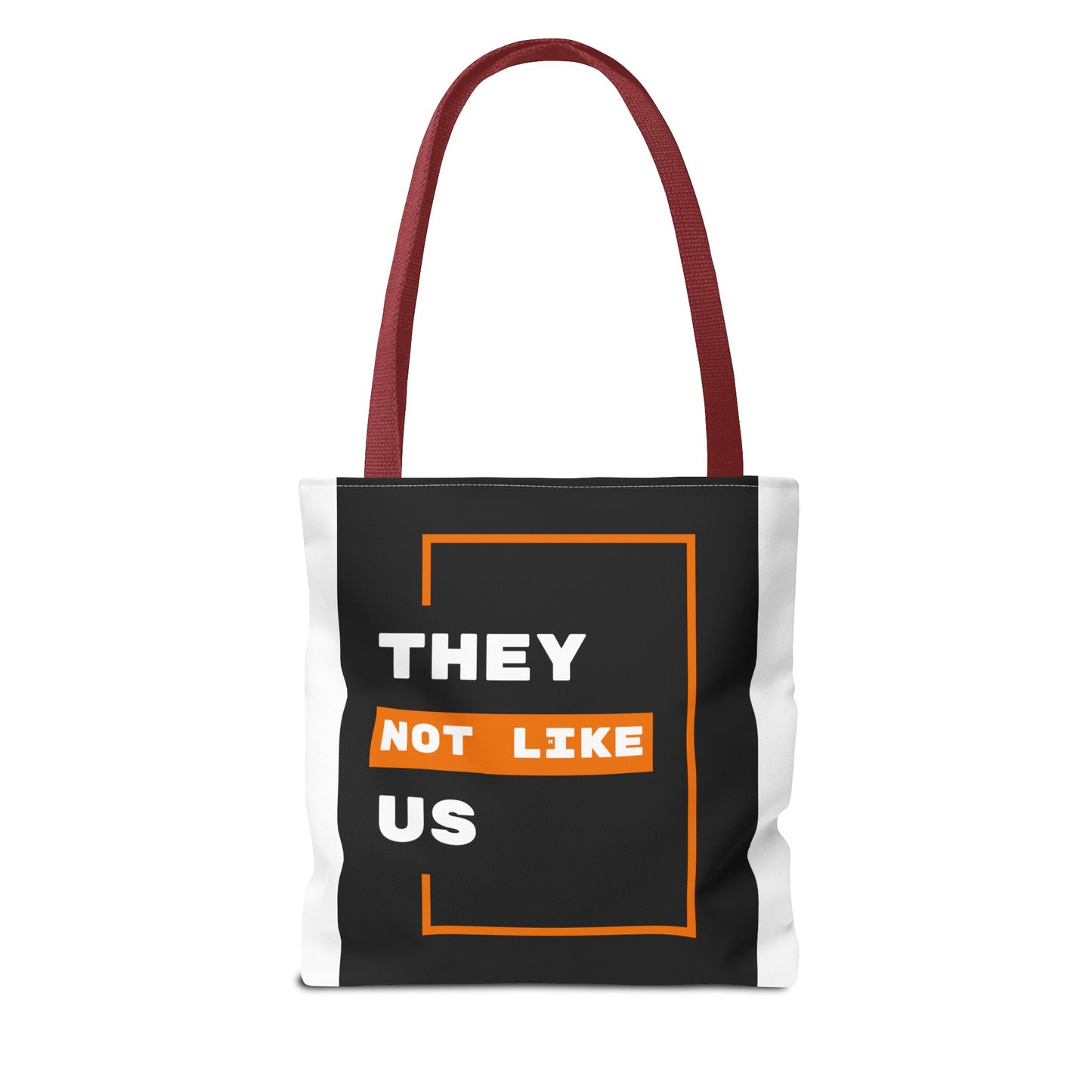 Carry Confidence. They Not Like Us. Bold Statement Tote Bag - Unique Graphic Design for Everyday Use, Gift for Friends, Shopping Bag, Eco-Friendly, Fun Quote