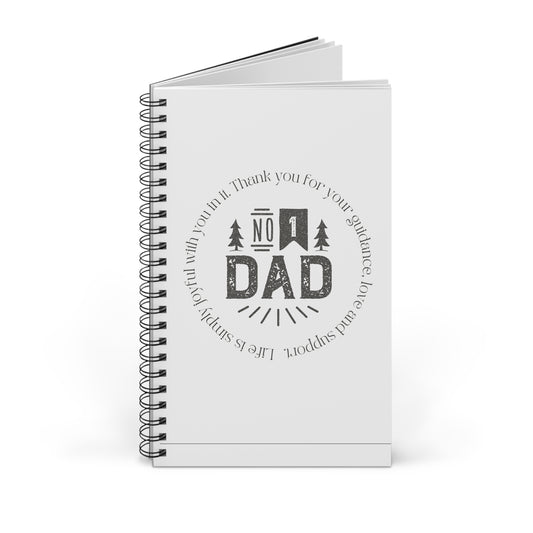 #1 Dad Spiral Journal - Perfect Gift for Father's Day, Dad's Birthday, or Appreciation