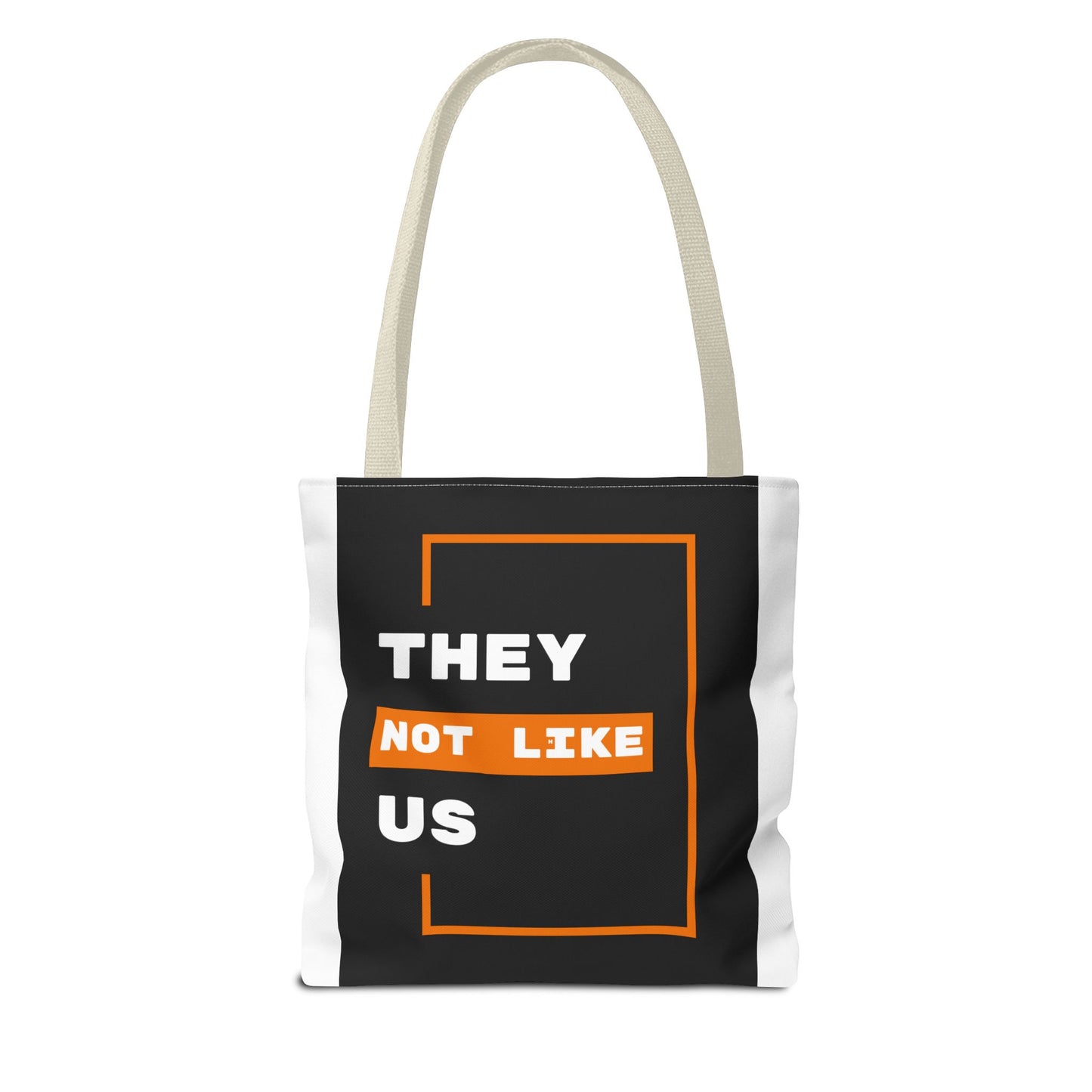 Carry Confidence. They Not Like Us. Bold Statement Tote Bag - Unique Graphic Design for Everyday Use, Gift for Friends, Shopping Bag, Eco-Friendly, Fun Quote