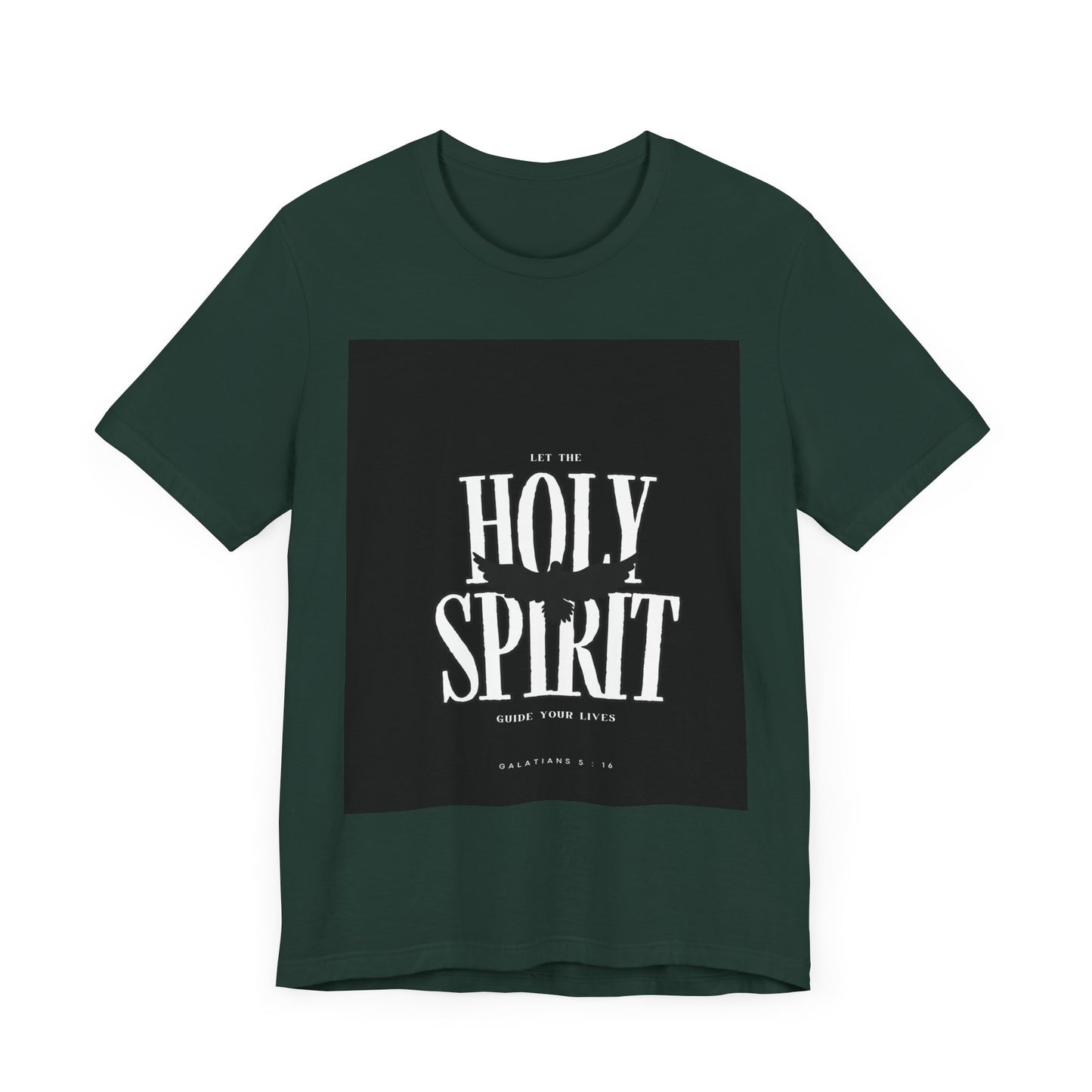 Holy Spirit Unisex Tee, Faith-Based Graphic Shirt, Inspiration T-Shirt, Casual Christian Wear, Unique Gift for Believers