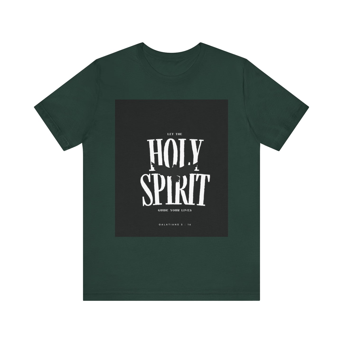 Holy Spirit Unisex Tee, Faith-Based Graphic Shirt, Inspiration T-Shirt, Casual Christian Wear, Unique Gift for Believers