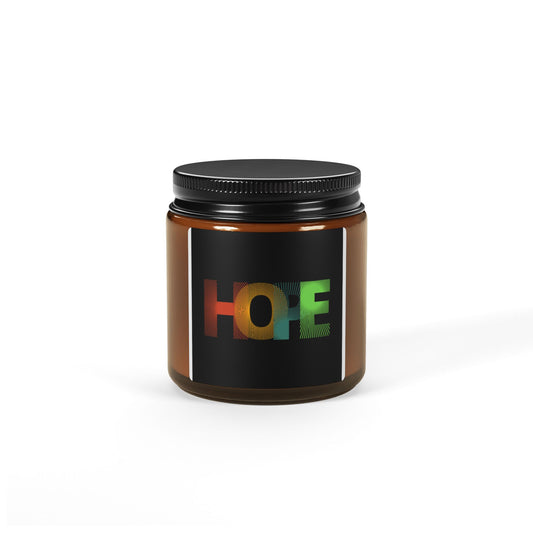 "Light the Flame. Hold the Hope." Scented Soy Candle - Hope Inspired Aromatherapy, Eco-Friendly Gift, Relaxation Essential, Home Decor, Candlelit Evenings, Gift for Holidays