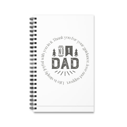 #1 Dad Spiral Journal - Perfect Gift for Father's Day, Dad's Birthday, or Appreciation