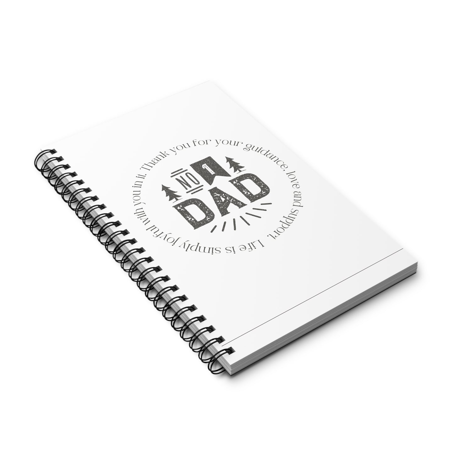 #1 Dad Spiral Journal - Perfect Gift for Father's Day, Dad's Birthday, or Appreciation