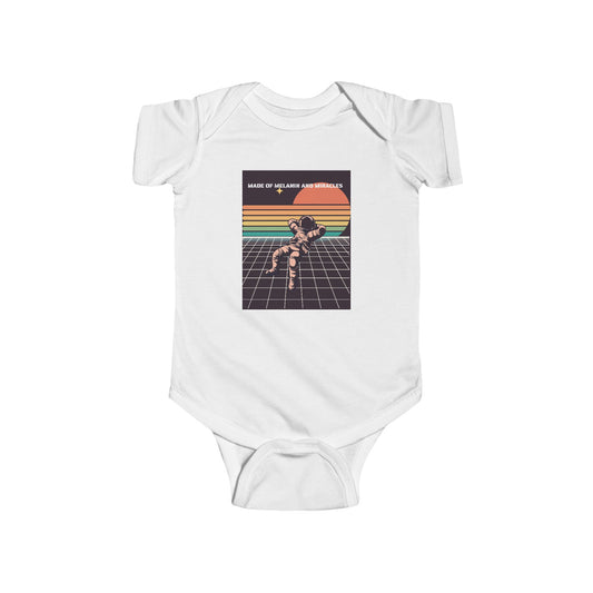 Beautifully Brown. Wonderfully Made. Retro Graphic Infant Bodysuit, Cute Baby Outfit, Baby Shower Gift, Vintage Style Onesie, Rainbow Trendy Apparel